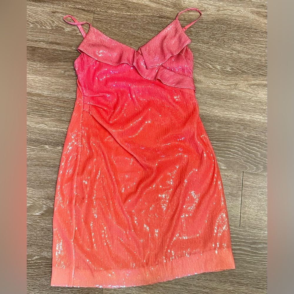 Derek Lam Pink Ombré Cocktail Dress